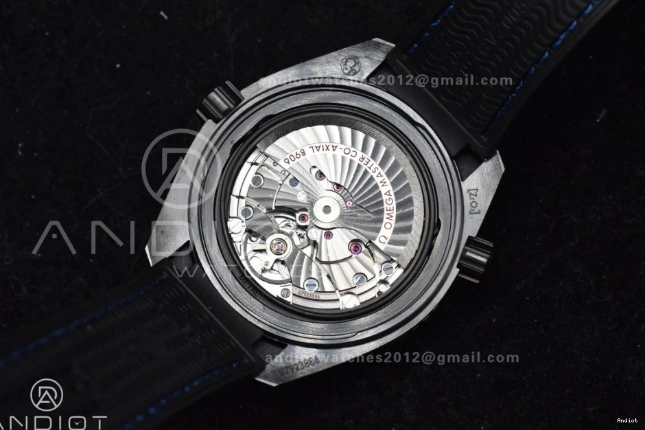 Planet Black Strap VSF Deep Ocean Real Nylon Best Black Blue Clone 45.5mm Ceramic A8906 1:1 Edition Super on 1108